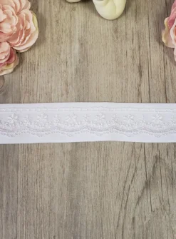 Ceinture dentelle - Collection Création Blanc