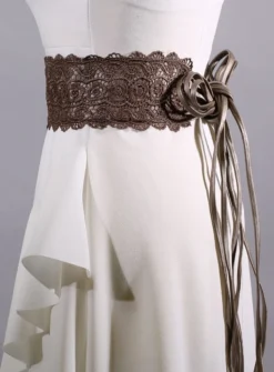 Ceinture dentelle à nouer pour femme