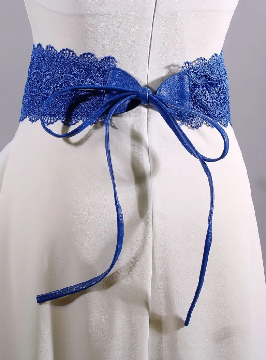 Ceinture dentelle à nouer pour femme