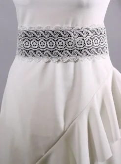 Ceinture dentelle à nouer pour femme