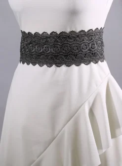 Ceinture dentelle à nouer pour femme