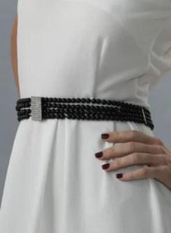 Ceinture en perles femme