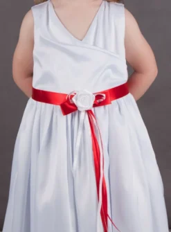 Ceinture mariage enfant ruban et fleur