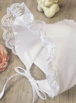 Chapeau Béguin bébé Fille dentelle fine