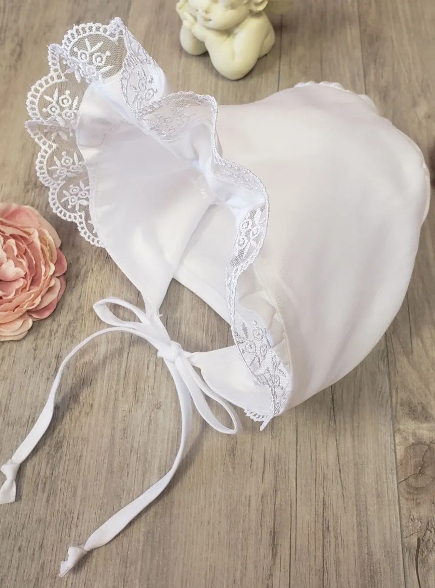 Chapeau Béguin bébé Fille dentelle fine