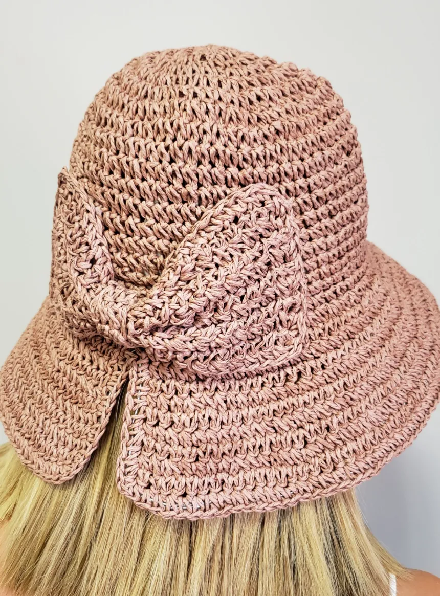 Chapeau femme cloche cérmonie bohème