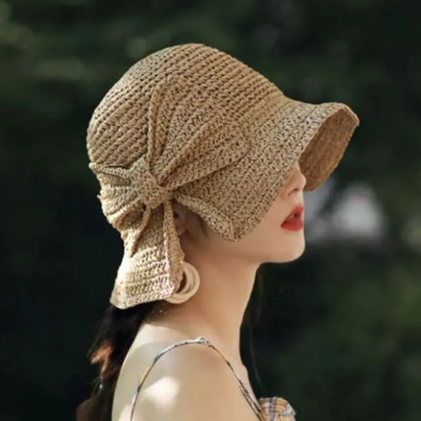 Chapeau femme cloche cérmonie bohème