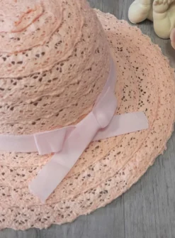 Chapeau fille dentelle crochet