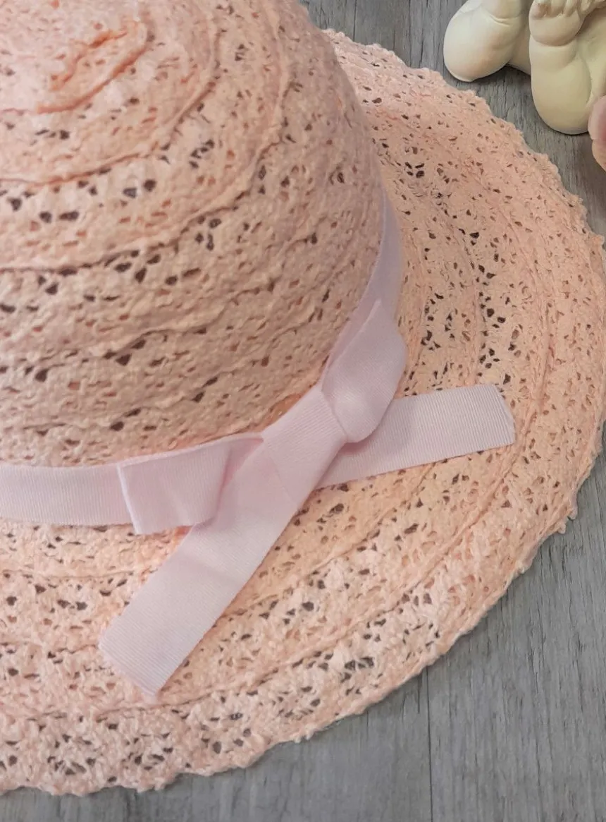 Chapeau fille dentelle crochet