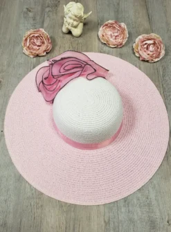 Chapeau mariage femme fleur tissu