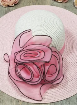 Chapeau mariage femme fleur tissu