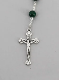 Chapelet perles Malachite véritable Vert