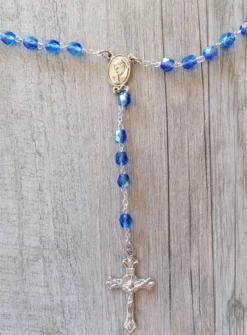 Chapelet perles transparentes