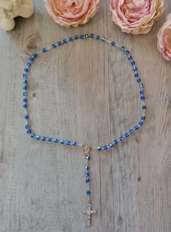 Chapelet perles transparentes