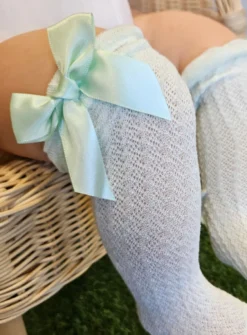 Chaussettes hautes nœud Fille
