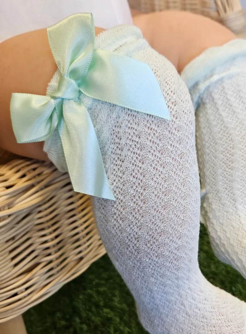 Chaussettes hautes nœud Fille