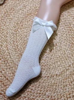 Chaussettes hautes nœud Fille