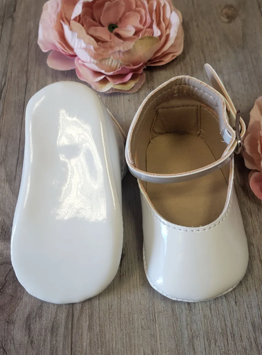 Chaussons babies vernis bébé fille