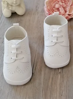 Chaussons baptême bébé garçon Jauris mat
