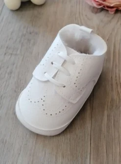 Chaussons baptême hiver bébé garçon Jauris fourrés