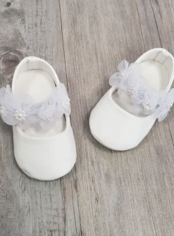 Chaussons bébé fille fleurs