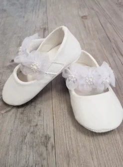 Chaussons bébé fille fleurs