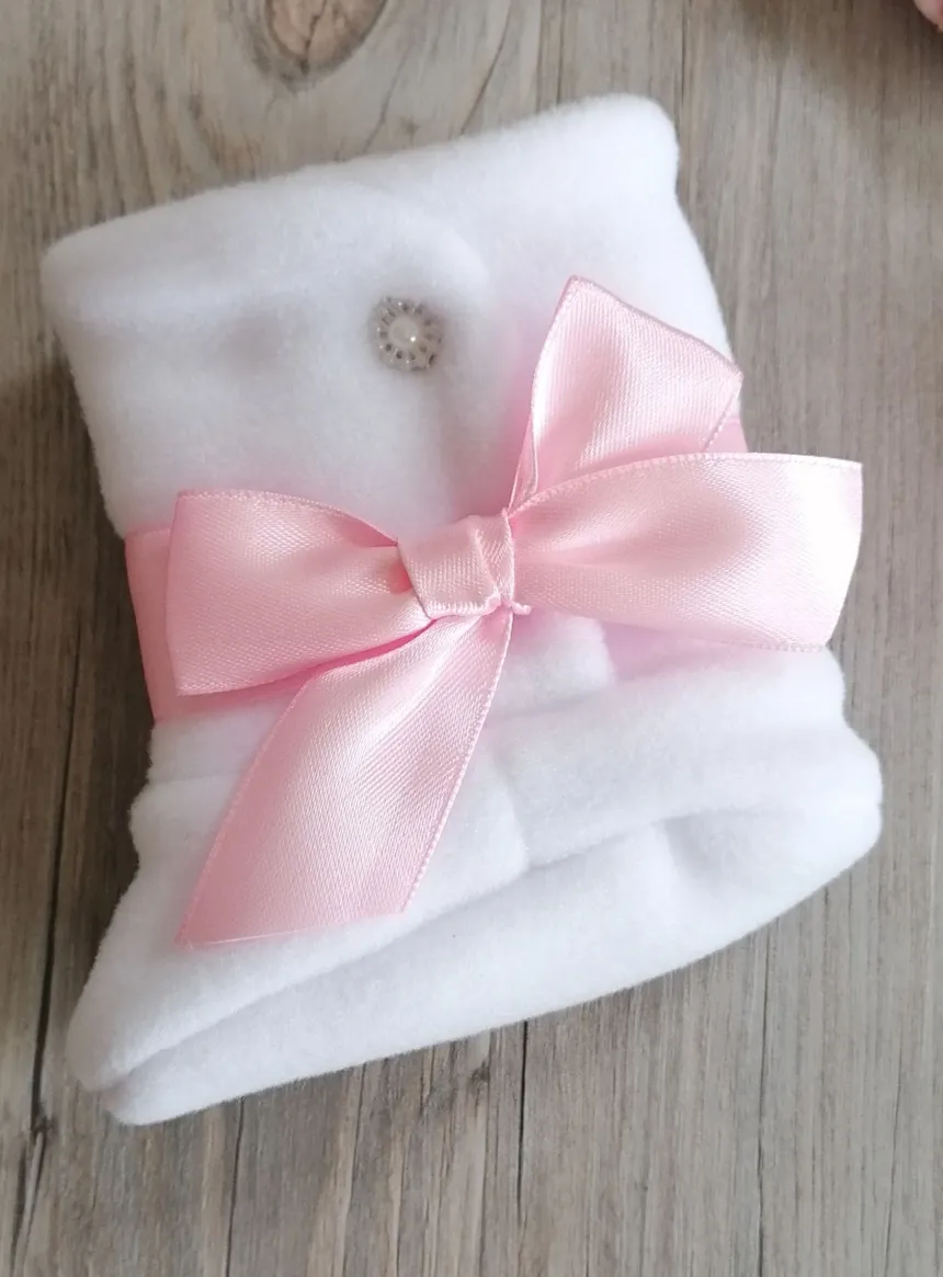 Chaussons botte bébé fille polaire