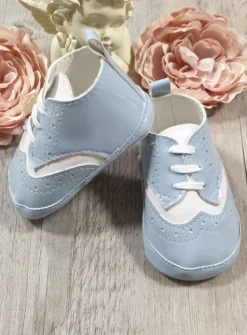 Chaussons cérémonie bébé garcon Jauris bicolor