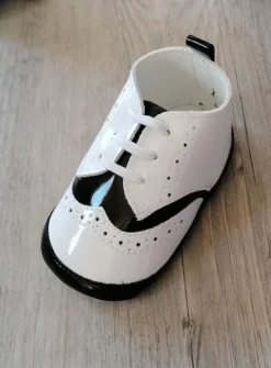 Chaussons cérémonie bébé garcon Jauris bicolor