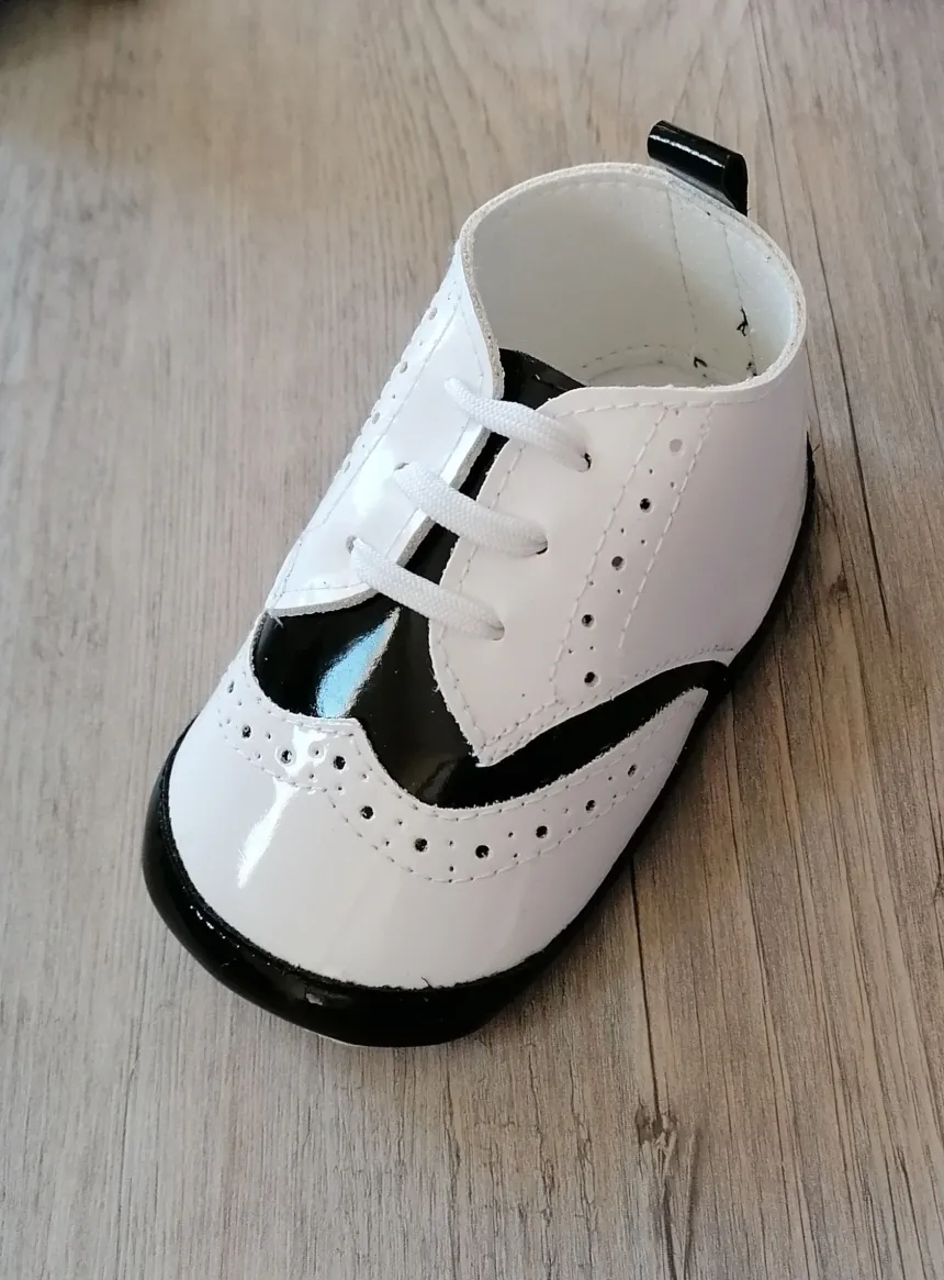 Chaussons cérémonie bébé garcon Jauris bicolor
