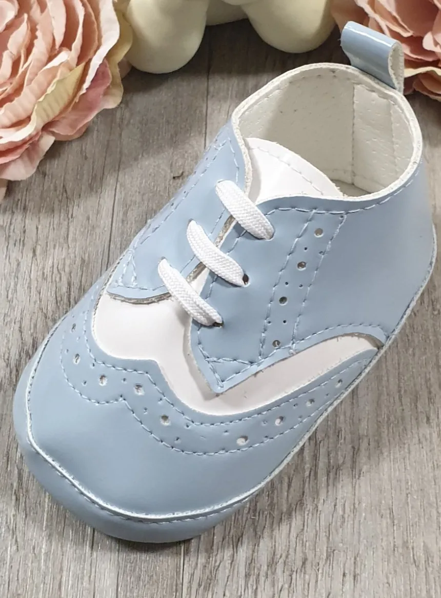Chaussons cérémonie bébé garcon Jauris bicolor