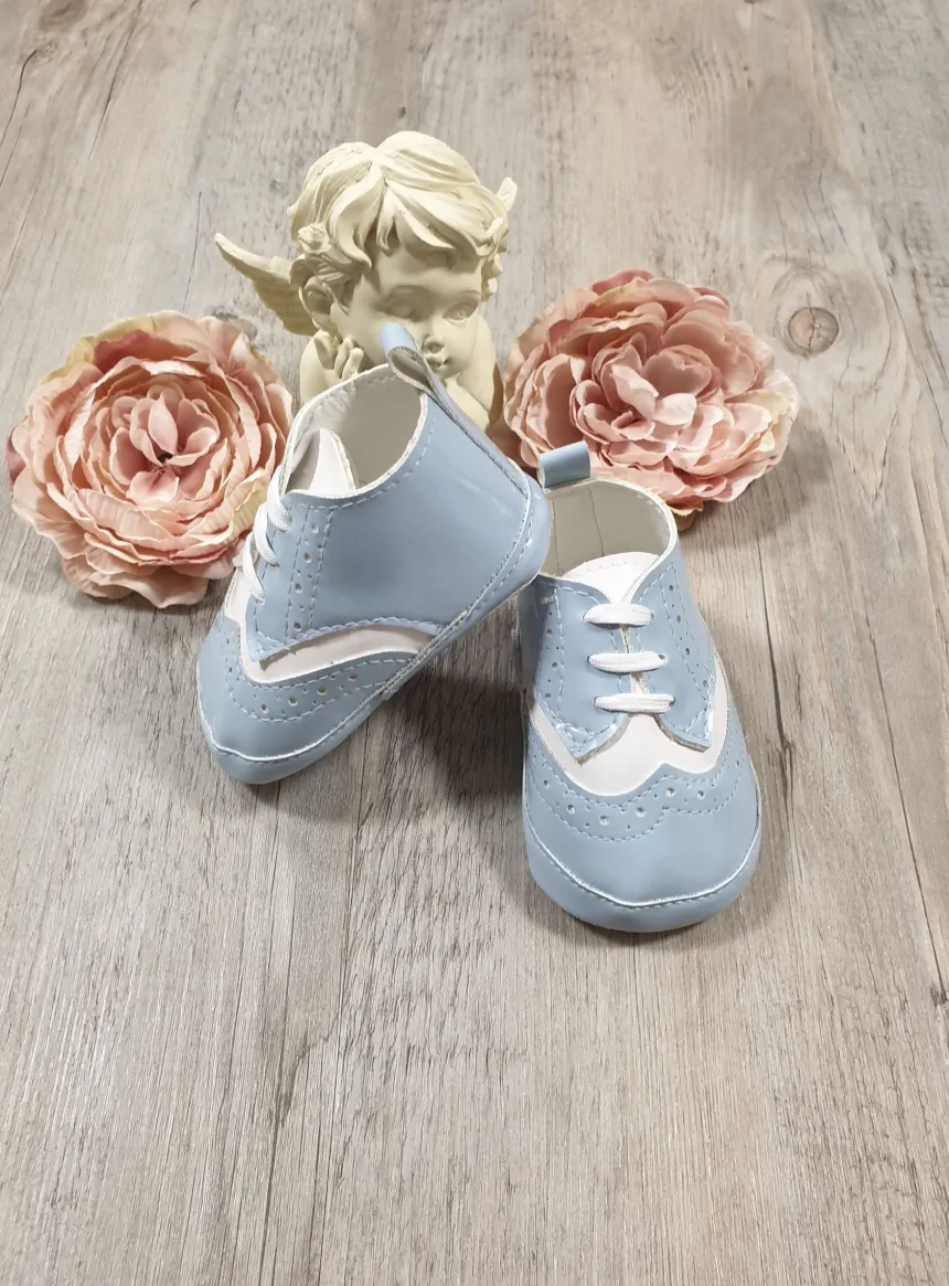 Chaussons cérémonie bébé garcon Jauris bicolor