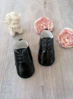 Chaussons cérémonie bébé garçon Jauris vernis