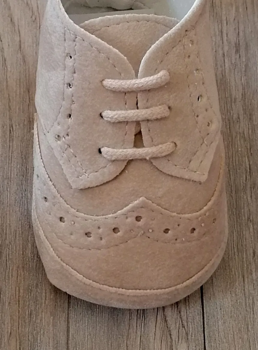 Chaussons cérémonie bébé garçon Jauris nubuck