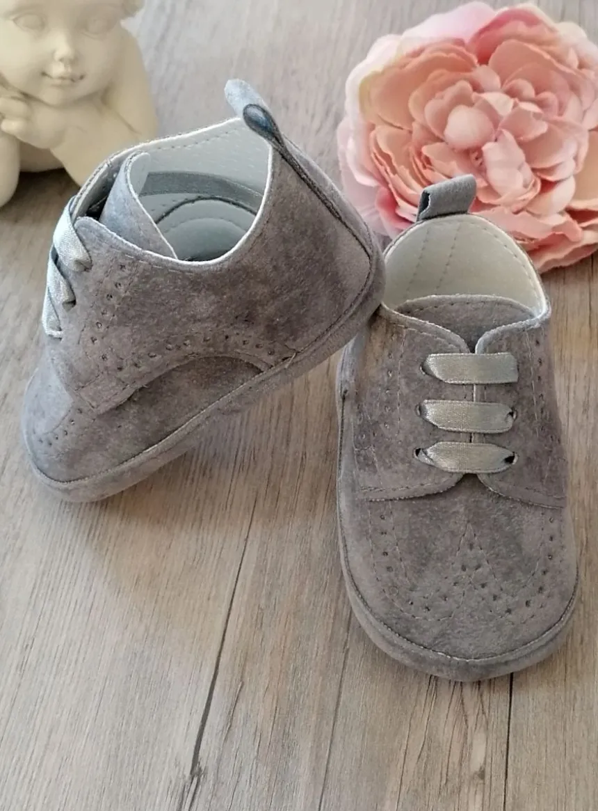 Chaussons cérémonie bébé garçon Jauris nubuck
