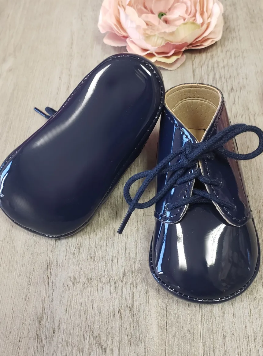Chaussons vernis bébé garçon cérémonie