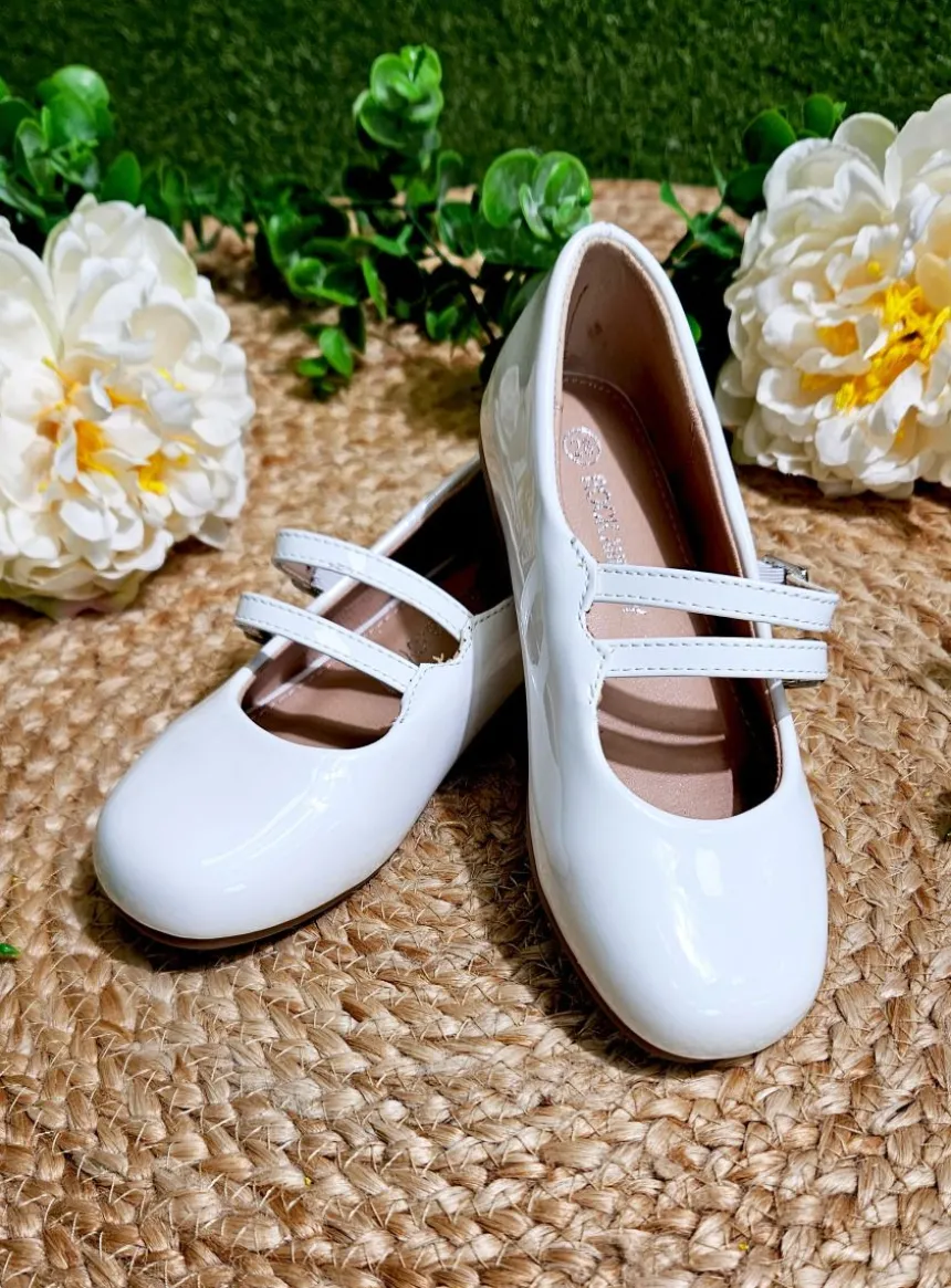 Chaussure cérémonie fille ballerine vernie