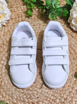 Chaussures Baskets blanches avec paillettes