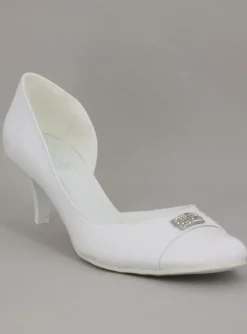 Chaussures cérémonie femme petit talon strass
