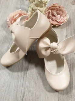 Chaussures cérémonie fille gros noeud