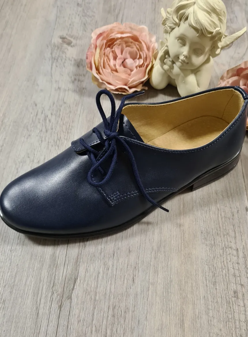 Chaussures cérémonie garçon Mickaël marine