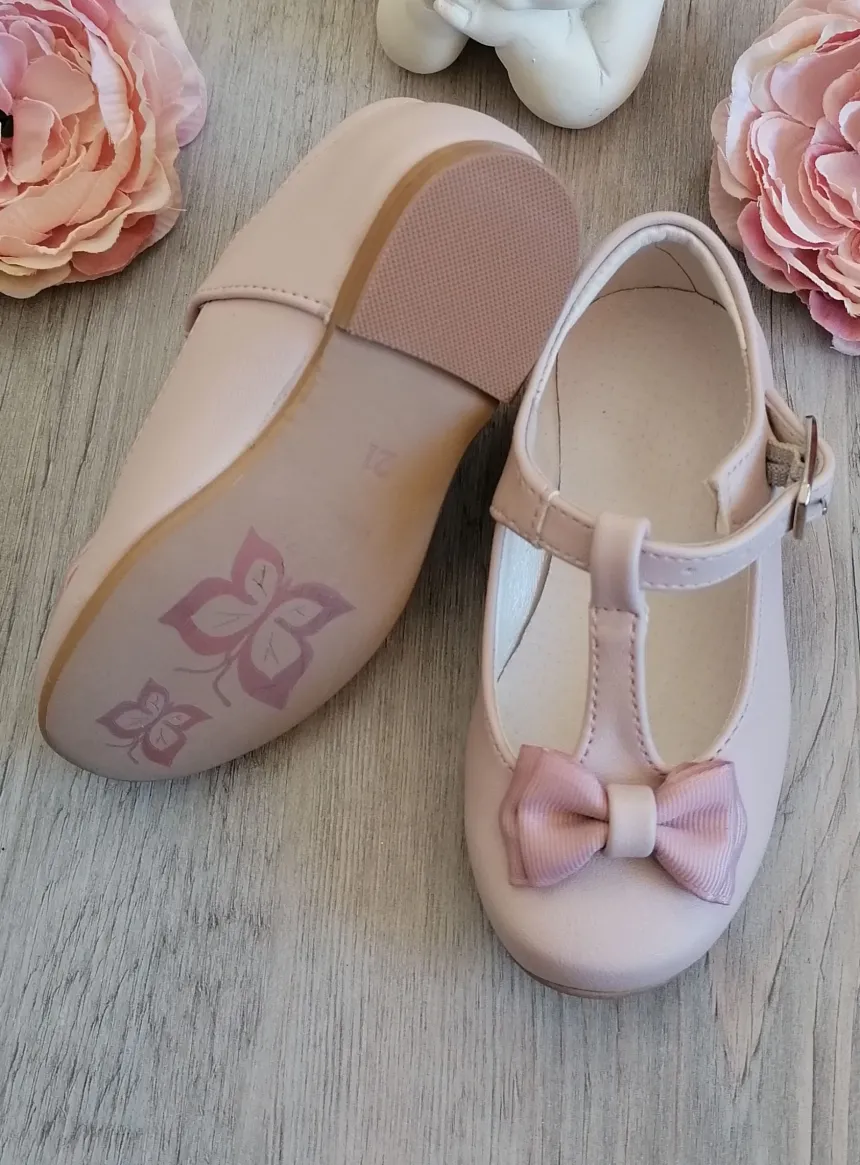 Chaussures cérémonie petite fille avec nœud