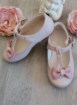Chaussures cérémonie petite fille avec nœud