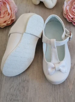 Chaussures cérémonie petite fille avec nœud