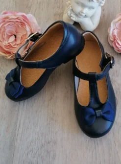 Chaussures cérémonie petite fille avec nœud