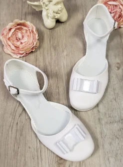 Chaussures de communion fille à petits talons