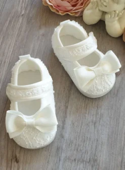 Chaussures de cérémonie bébé fille écrue Dentelle