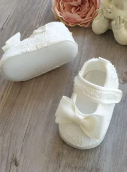 Chaussures de cérémonie bébé fille écrue Dentelle