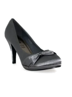 Chaussures de soirée femme satin et nœud