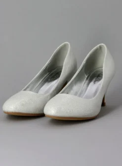Chaussures soirée cérémonie femme scintillante petit talon